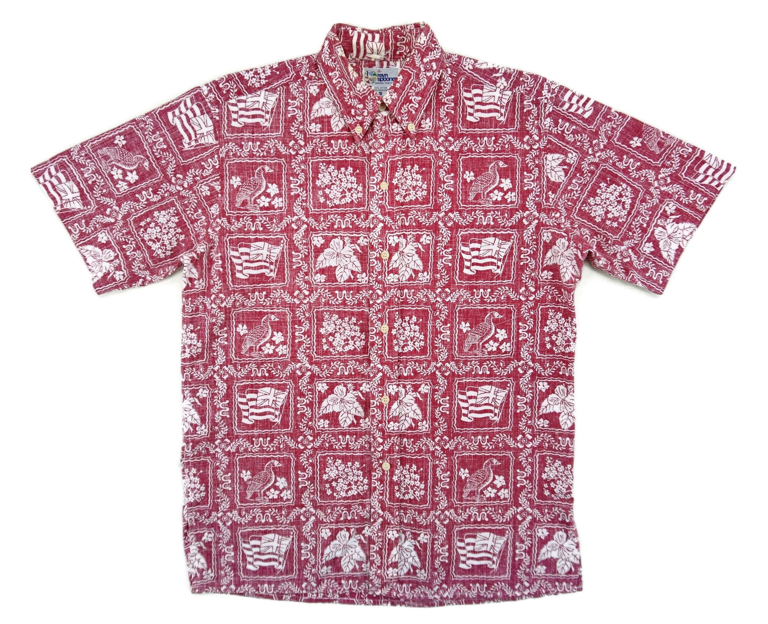 Reyn Spooner Shirt Mens Size S Vintage 