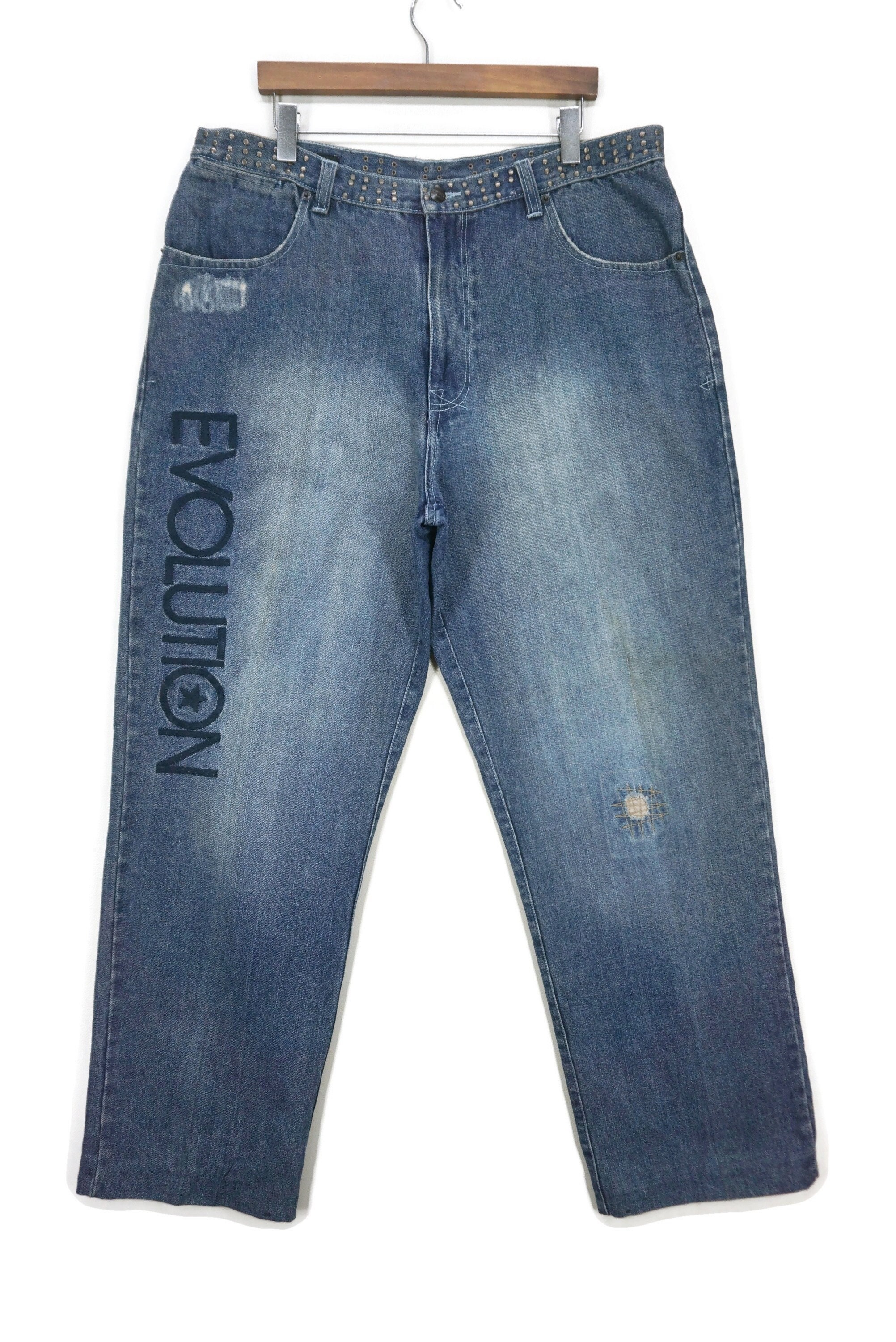 Sean John Jeans Size 40 W40xl34.5 Sean John Stud Waist Baggy
