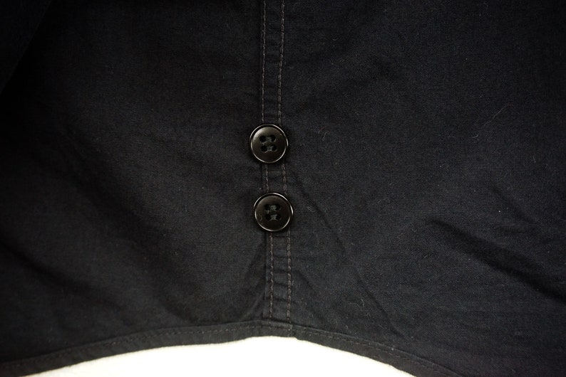 Agnes b Shirt Size 40 Mens Size ML Agnes b Button Down Shirt Agnes b Designer Plain Black Shirt Avant Garde Made in France