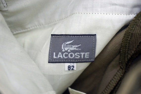 Pantalones Lacoste Talla 82 W32xL36.5 Pantalones de pana Lacoste Pantalones de cordones Lacoste Pantalones casuales de pierna recta Hechos en Japon Etsy Mexico