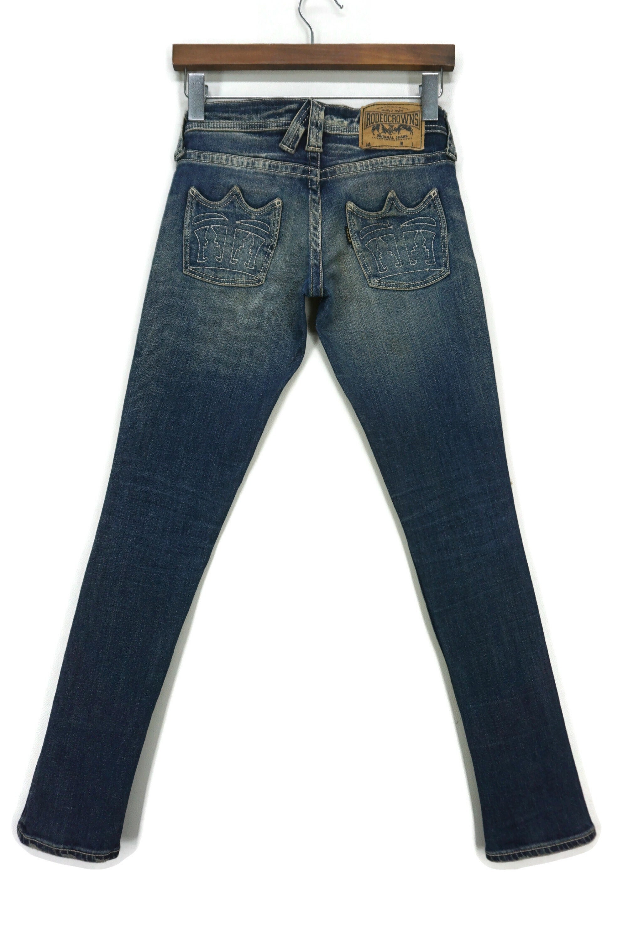 Rodeo Crowns Jeans Size 24 W27xl29 Rodeo Crowns Skinny Denim