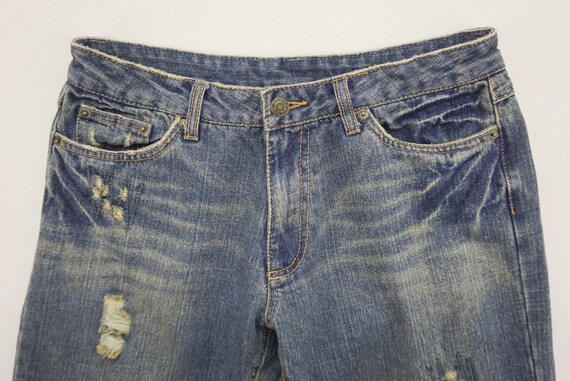Ripped Distressed Jeans Size 3 W30xL31 Japanese B… - image 4