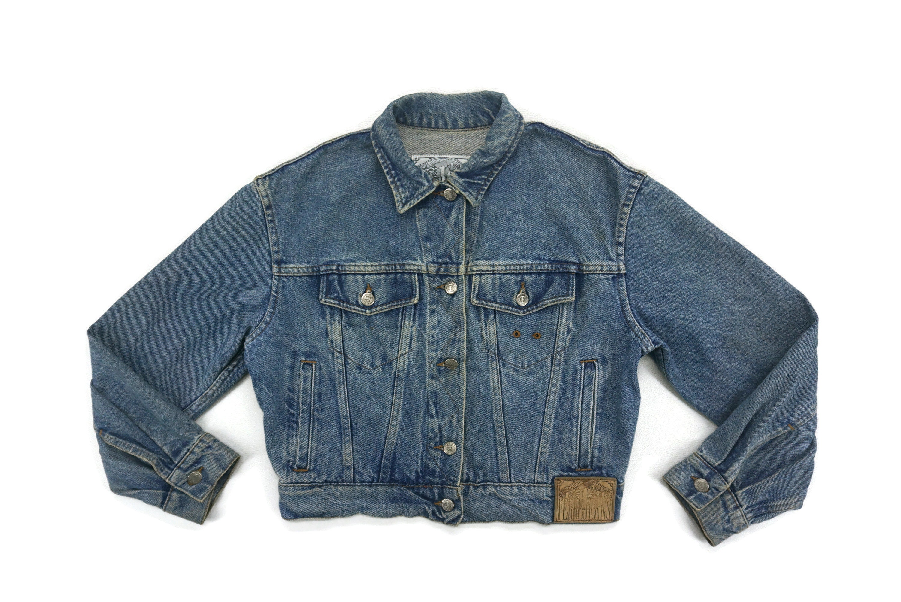 FERRE JEANS デニムジャケット　サイズ38 イタリア製 至高イタリア製】 80s FERRE デニムジャケット Y2K ヴィンテージ