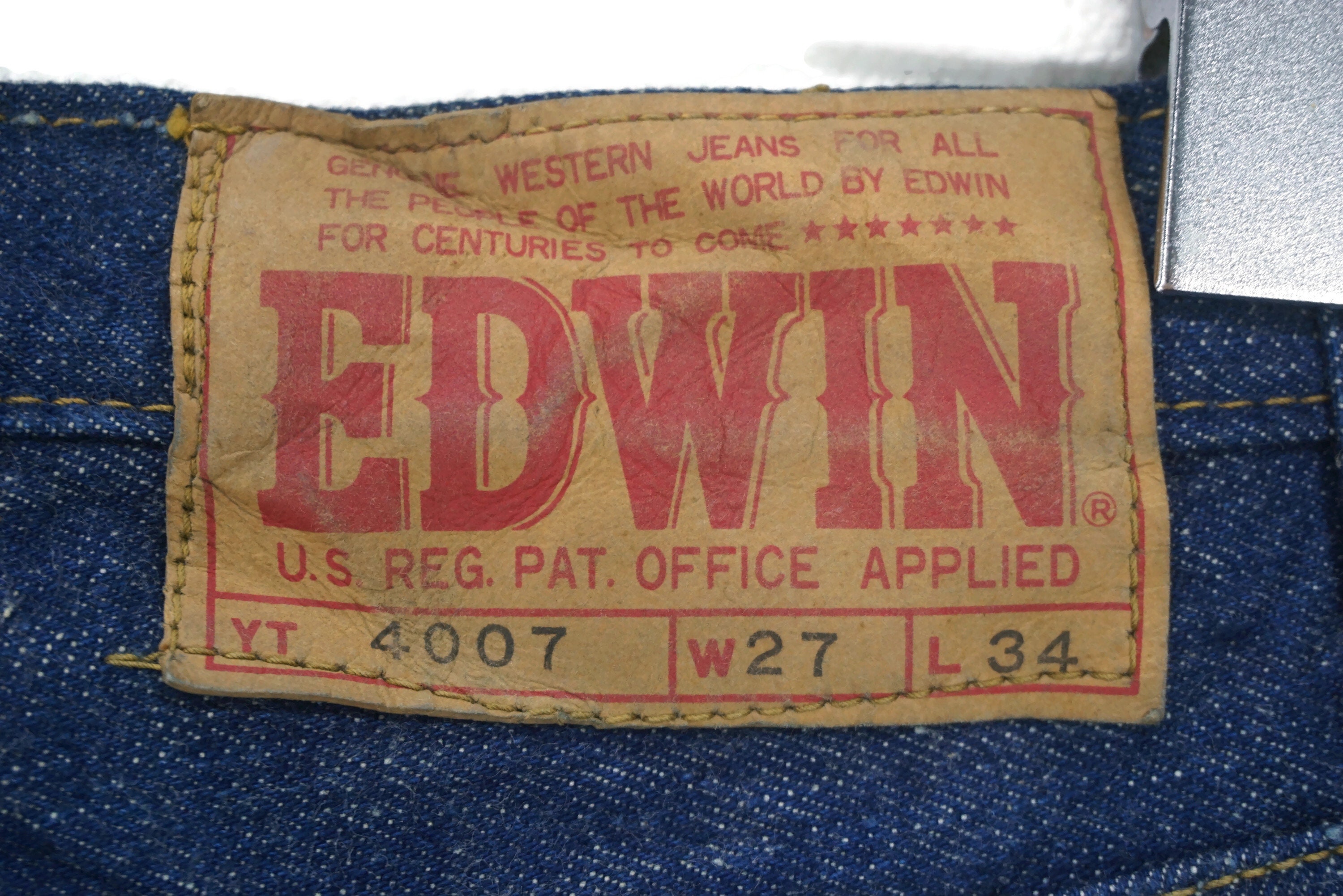 Edwin Jeans Size 27 W26xl32.5 Edwin 4007 Bootcut Denim Jeans Edwin 