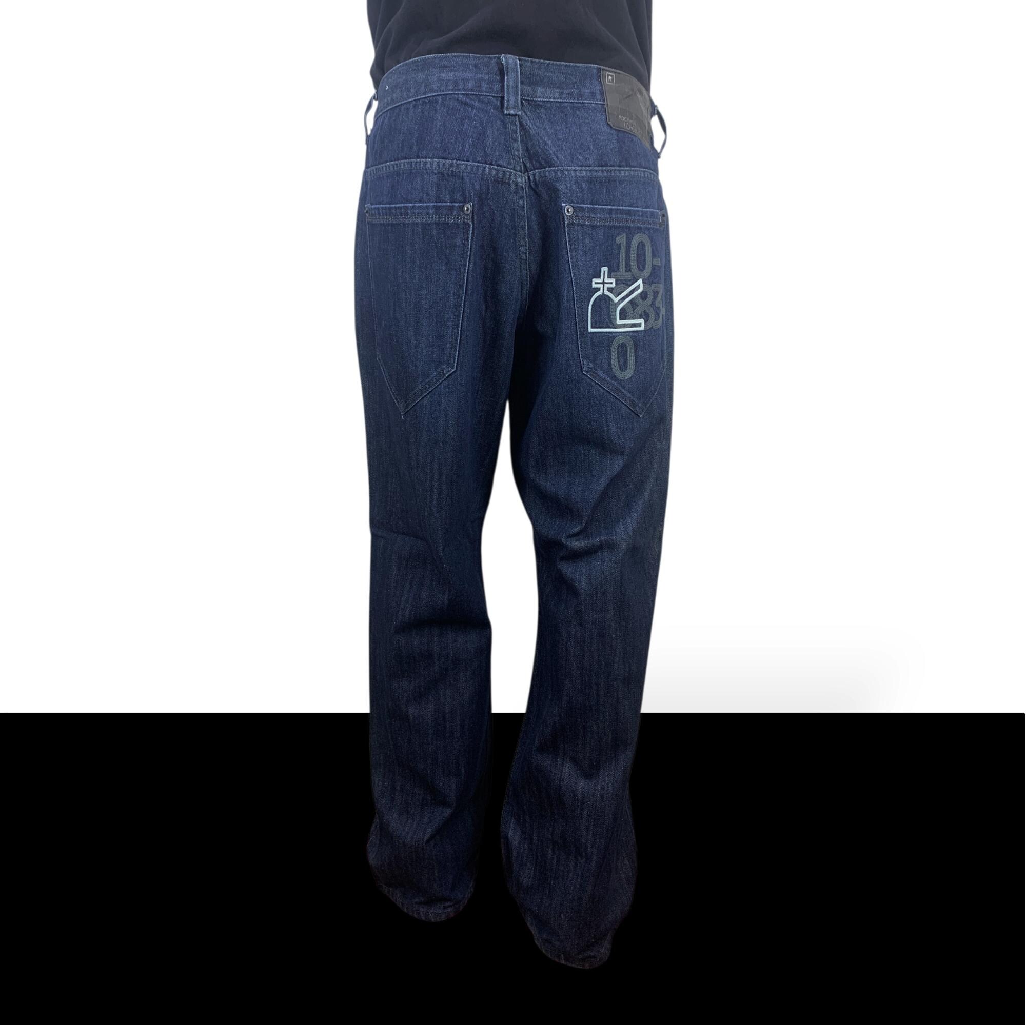Vintage Rocawear Baggy Jeans, Size 38, Roc-a-fella Hip Hop Denim