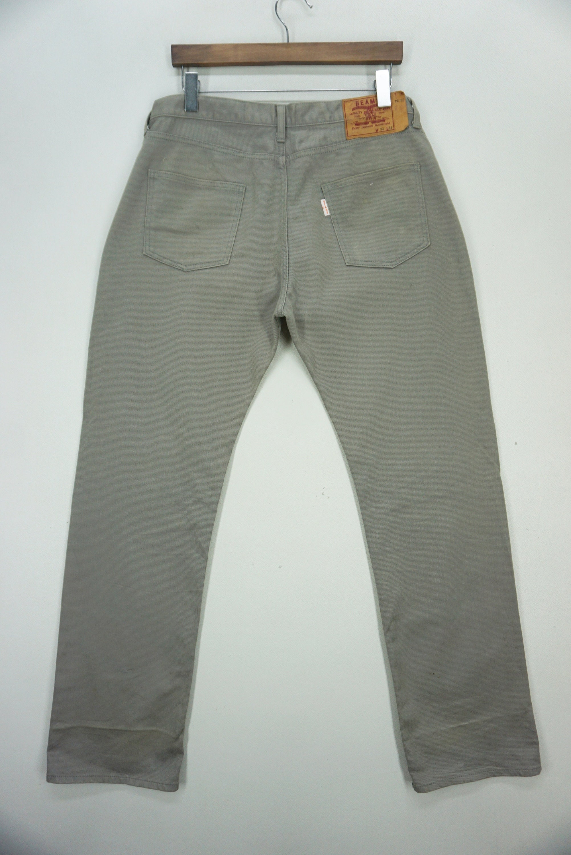Beams Japan Cotton Casual Pants, Distressed Style (w34xl33) - Etsy
