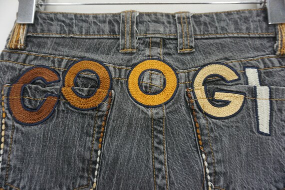 COOGI Straight Leg Embroidered Logo Embellished J… - image 9