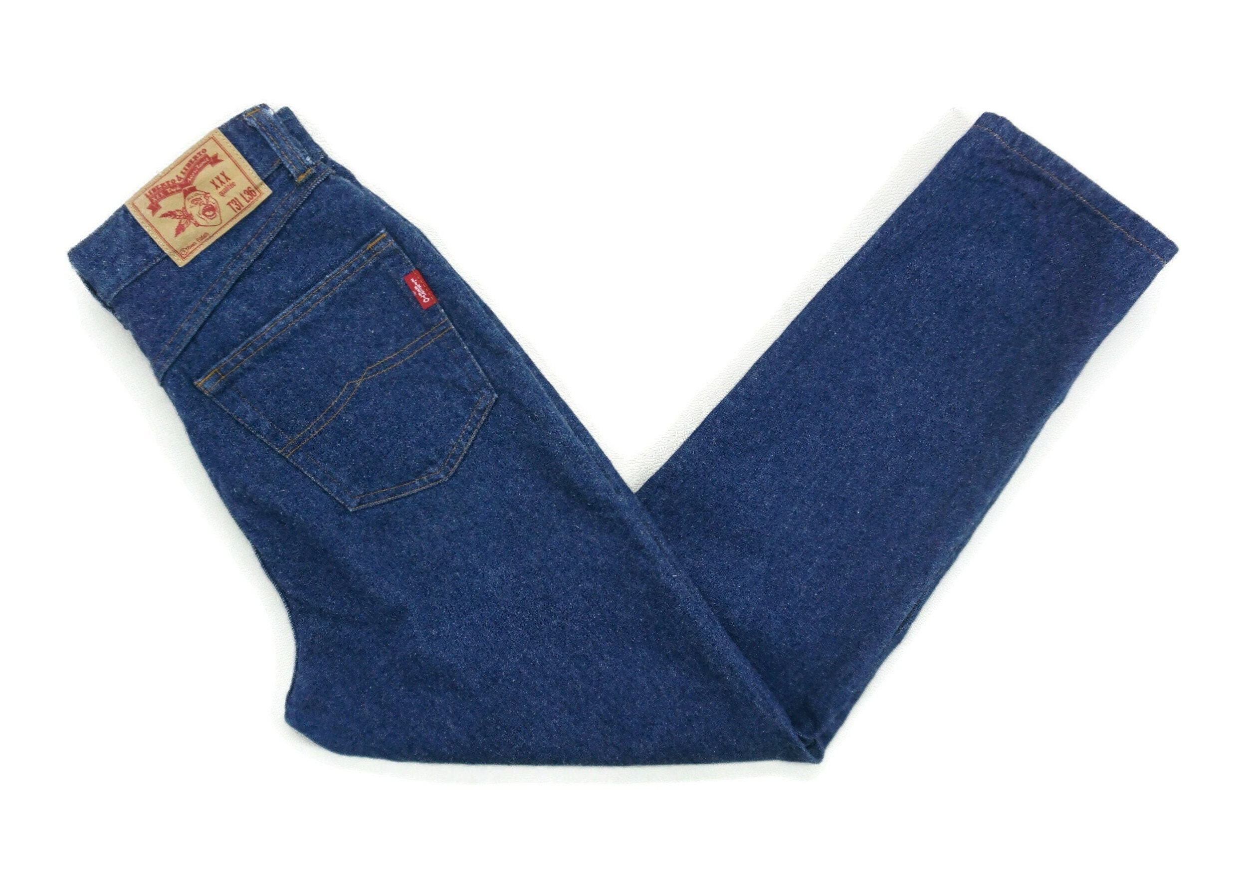 Liberto Jeans Tamano 31 W28xL27.5 Vintage Liberto Denim Jeans Liberto Vintage Jeans Pantalones Hechos en Italia Etsy Mexico