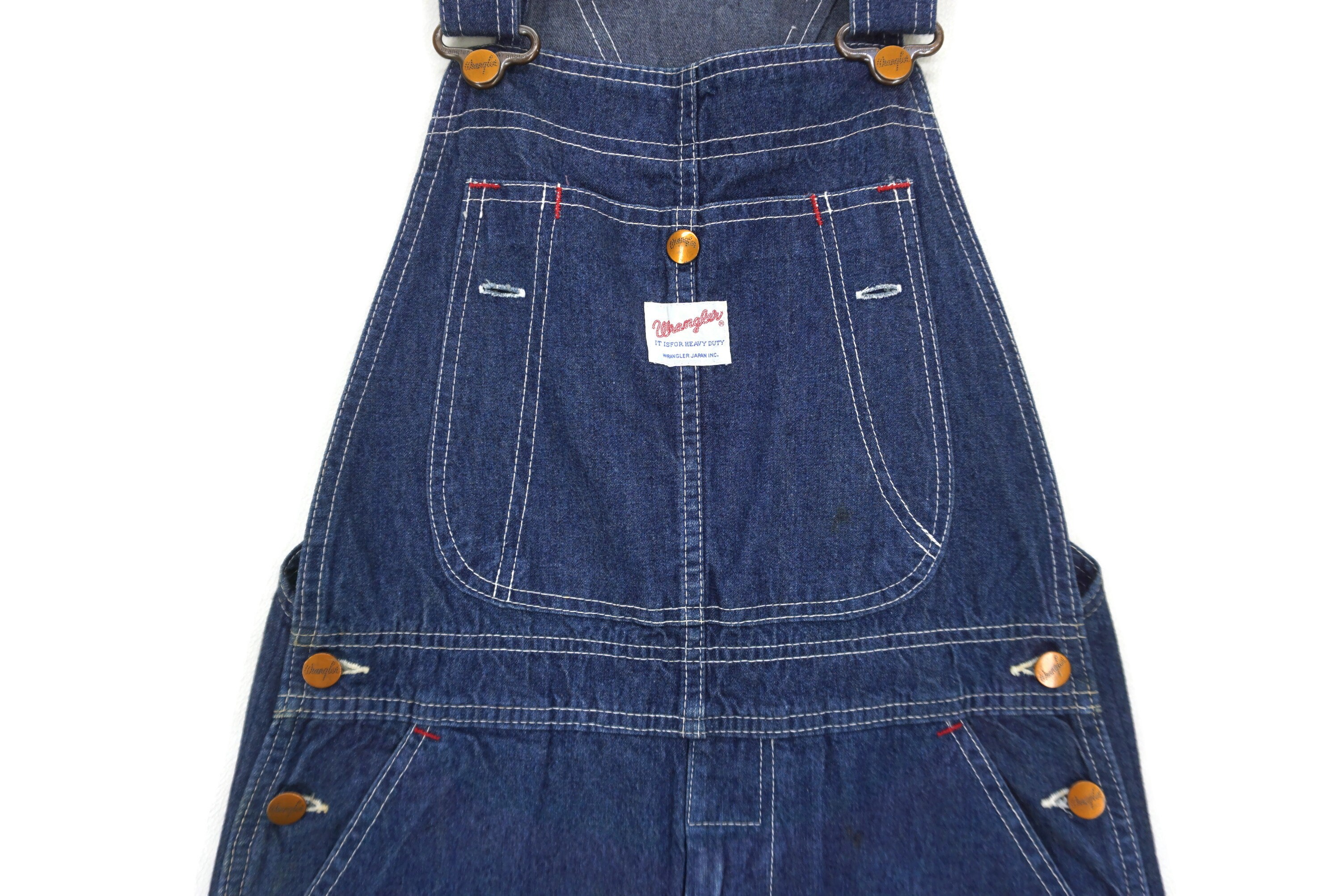 Wrangler Overalls Size S W31xl33 Vintage Wrangler Denim Bib - Etsy Sweden