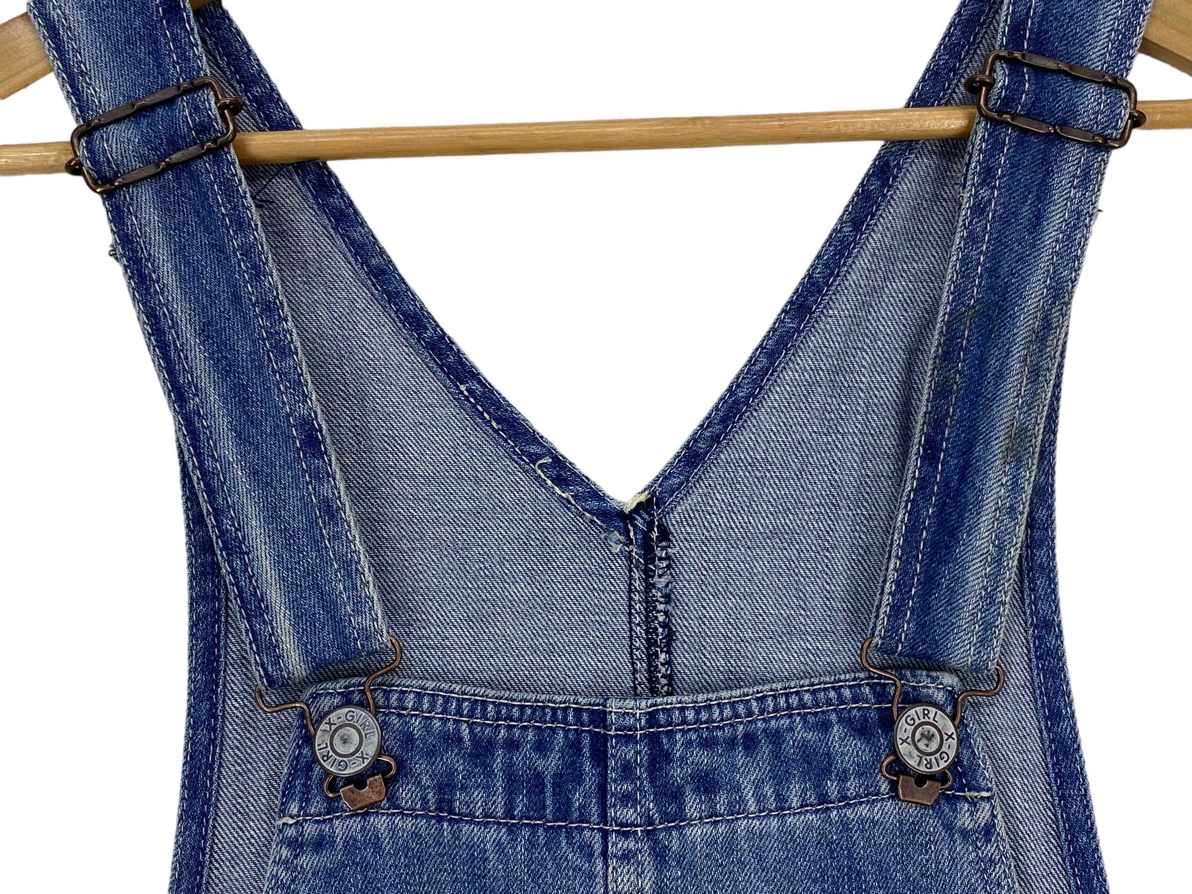 X-girl Overalls Size 2 W33xl26.5 X-girl Japanese Brand Bib X-girl Overalls Size 2 W33xl26.5 X-girl Japanese Brand Bib