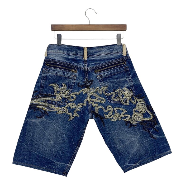 Plato-Dyed Embroidered Scimitar Jeans main image 0