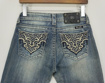 MISS ME Girls Size 12 JK58985 SKINNY Denim Jeans Embellished - Etsy