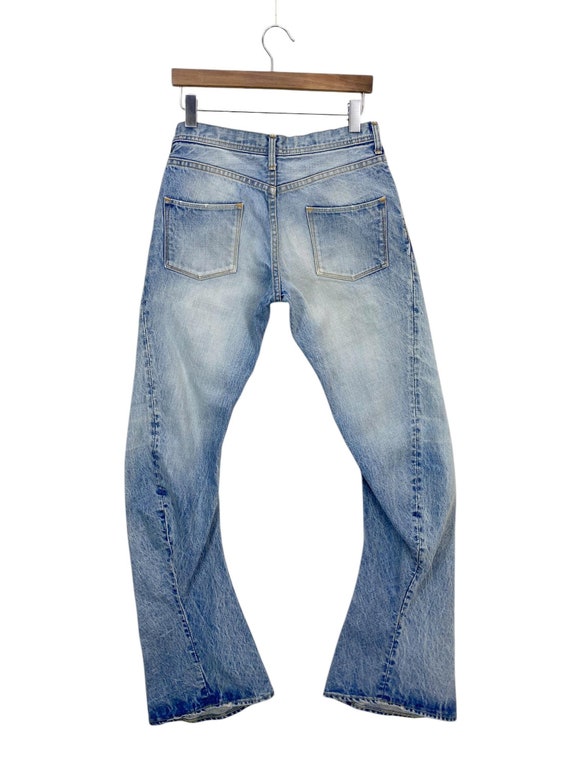 Japanese Jeans Size 28 W28xl30 J-cut Flare Jeans Punk Denim Jeans