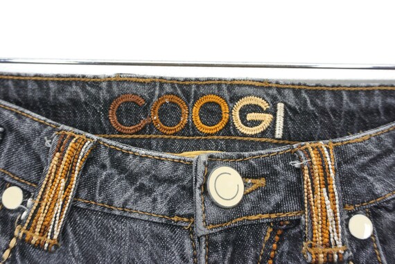 COOGI Straight Leg Embroidered Logo Embellished J… - image 5