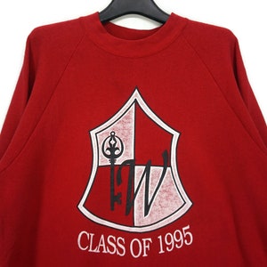 University College High School Class Of 1995 Sweatshirt Mens Size XXL 90s Fruit of The Loom Made in USA