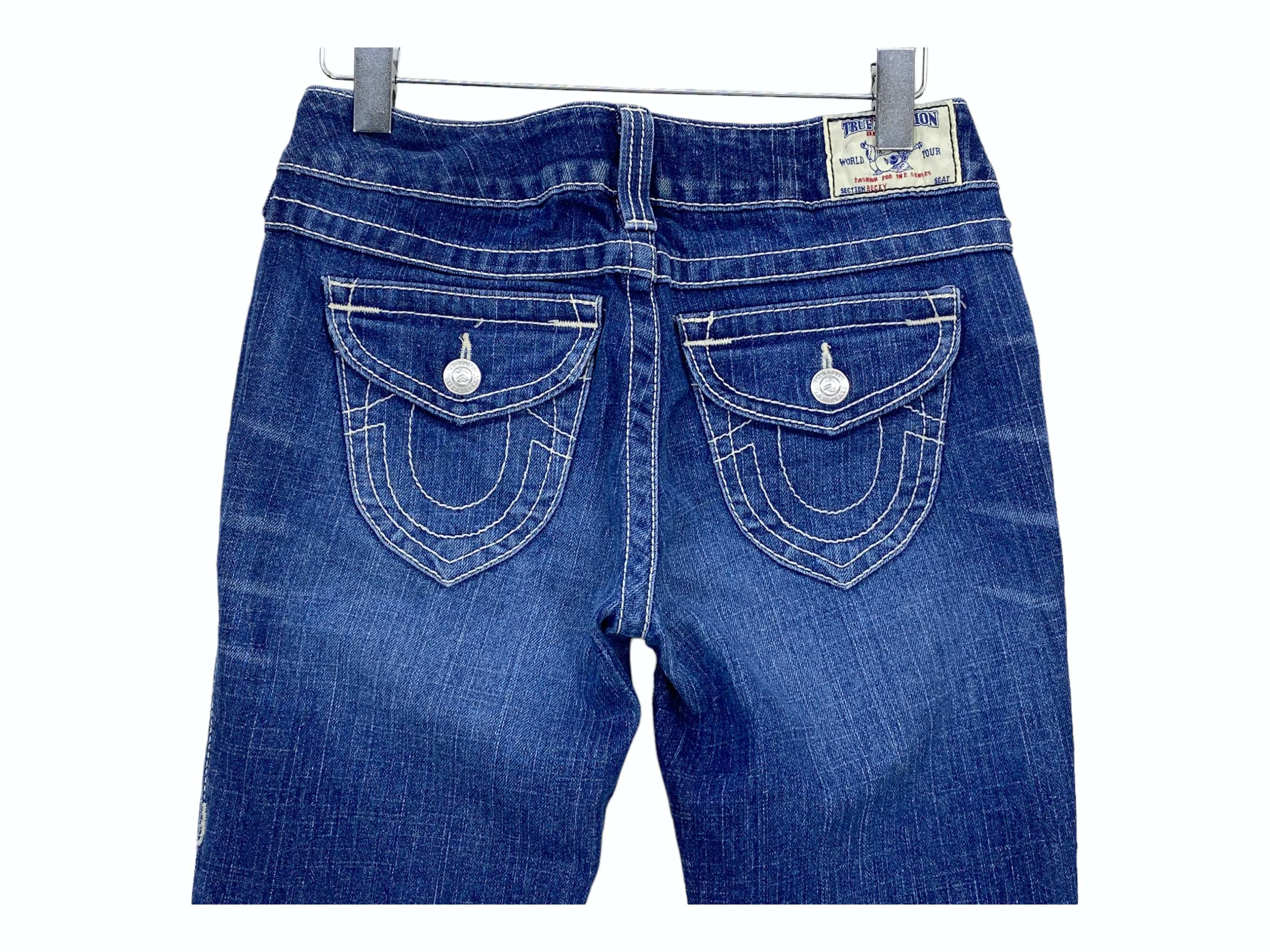 Vintage True Religion Becky Jeans, Bootcut Low Rise Denim (W27 L30