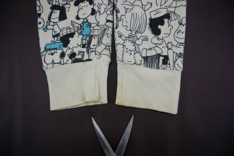 Peanuts Hoodie Vintage Peanuts Cartoon Sweatshirt Women/'s Size SXS