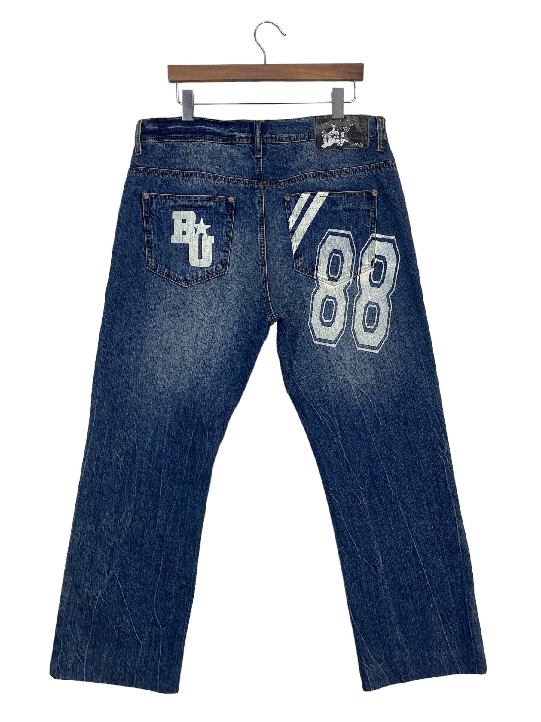 最高級 Jeans Unity Bee Size Jeans Loose Denim Baggy BU W36xl28 36 パンツ