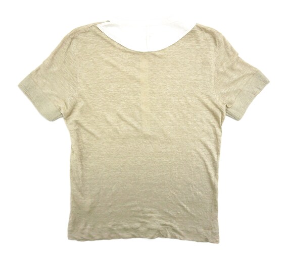 Paul Smith Linen Henley Shirt, Made in Japan, Size S View 2
