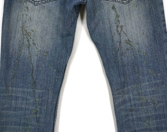 パンツ Japaneselabel 00s MIDAS glitterJeans bl1 Midas Jeans Size 1 W28xl31 Midas Bootcut Punk Denim Jeans