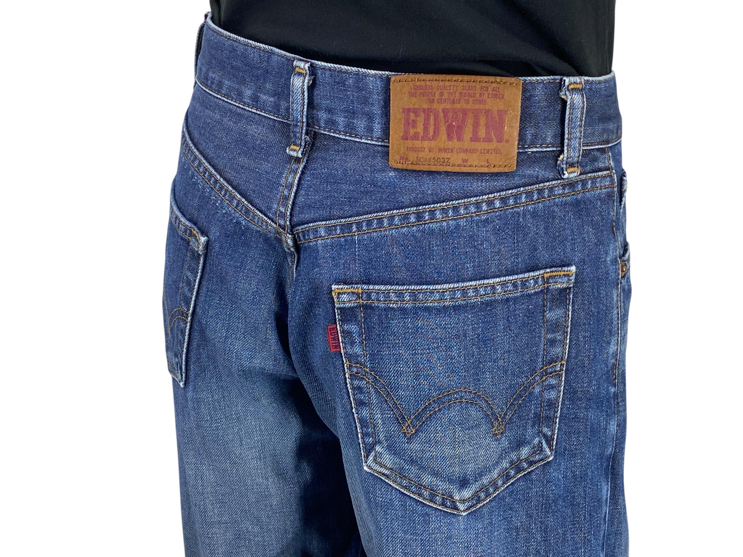 Edwin 503Z Tapered Jeans - Japanese Denim Workwear, Size 27 - Etsy