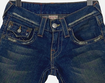 ジーンズ（TRUE RELIGION） Mens TRUE RELIGION #803 Denim Jeans Size W 34 x L 35 Indigo