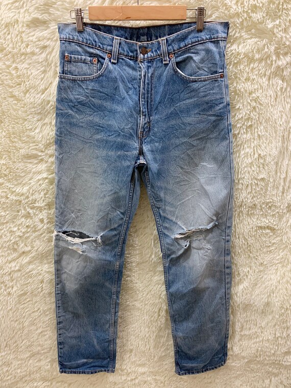 Levis 515 Jeans Taille W33xL33 Levis 515 Denim Levis Jeans Dechire Jeans Levis Detresse Jeans Pantalon Etsy France