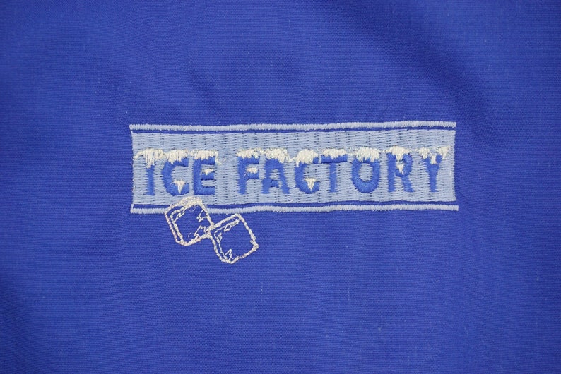 Ice Factory Jacket Mens Size L 90s Ice Factory Bomber Jacket Auburn Vintage Snap Front Coach Jacket USA Made image 4