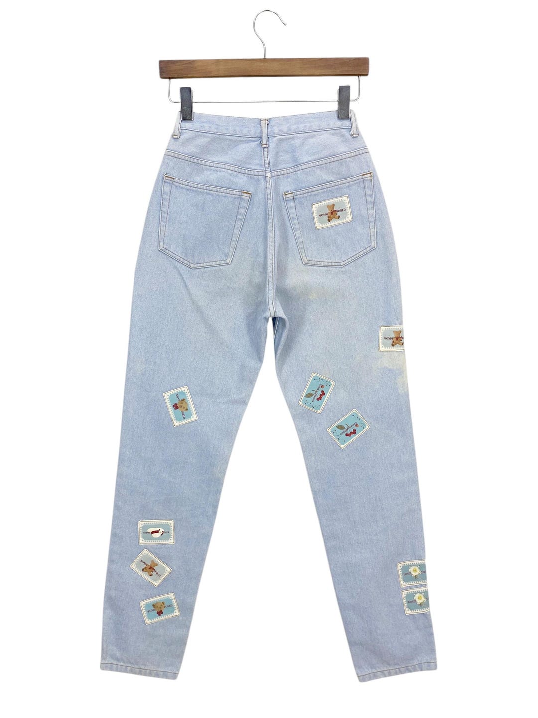 新品 automills beauty&youth GRATEFUL PANTS Vintage High Waisted Patchwork Jeans - Size 23 - Etsy