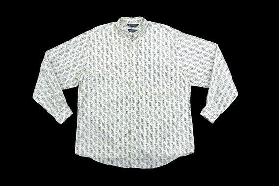 Nautica Shirt Size L Vintage Nautica Paisley Casua