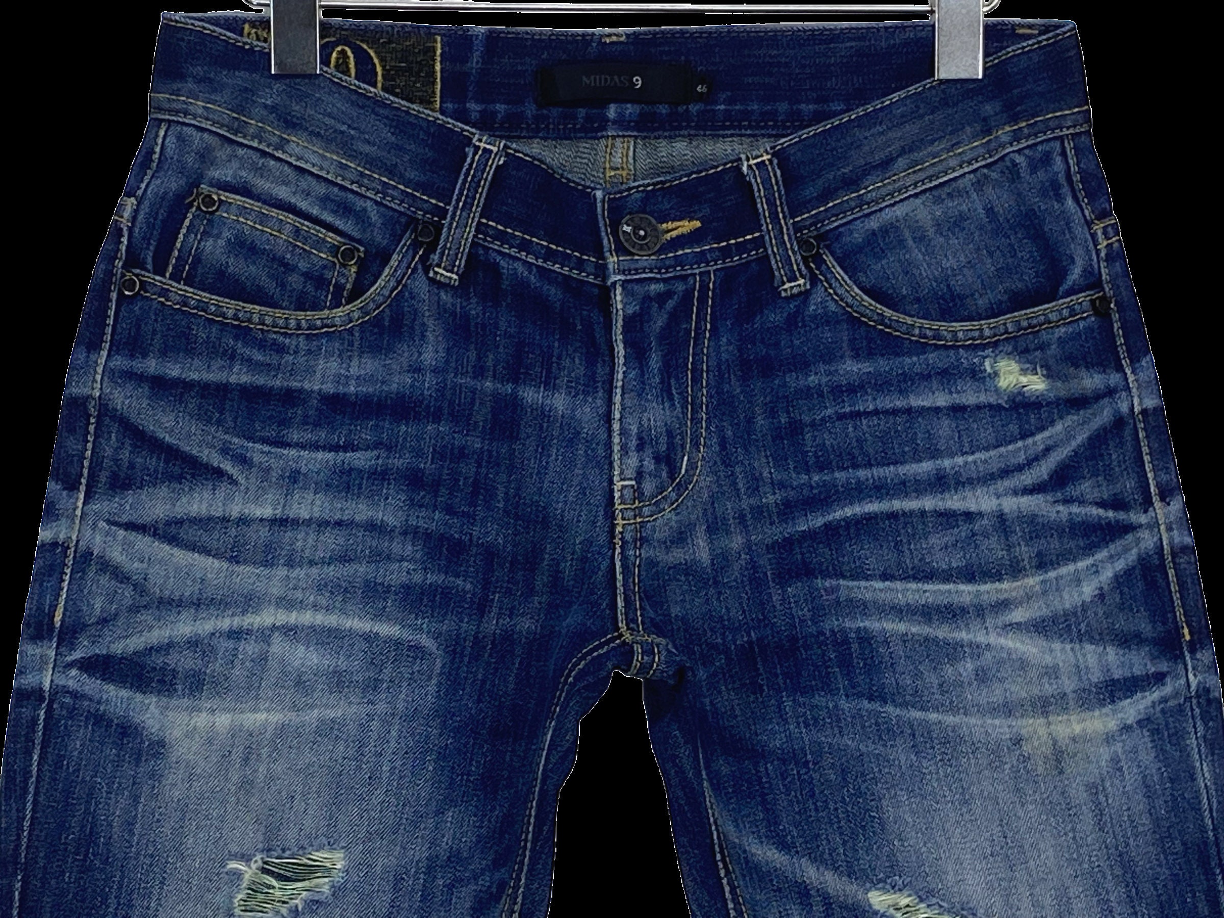 Midas Jeans Size 31 W31xl32.5 Midas Flare Punk Denim Jeans Midas Jeans Size 31 W31xl32.5 Midas Flare Punk Denim Jeans