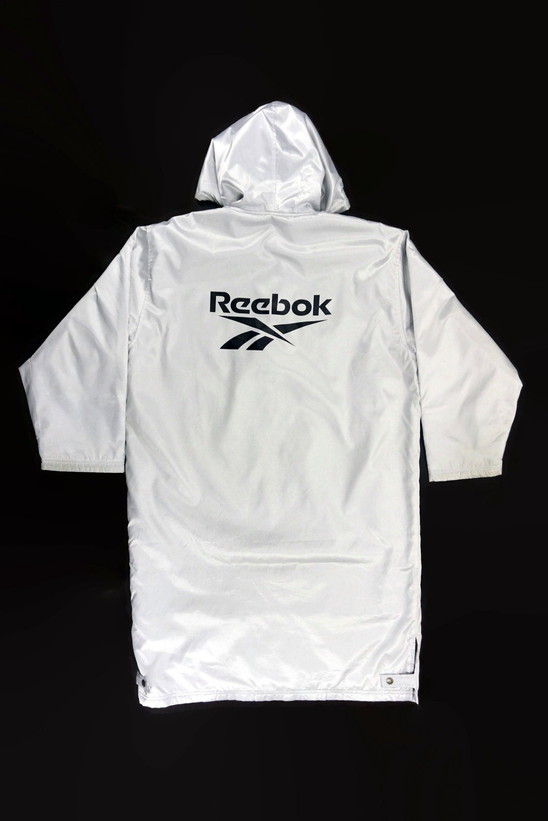 Reebok Vintage Parka Spellout Big Logo Sherpa Lined Hooded