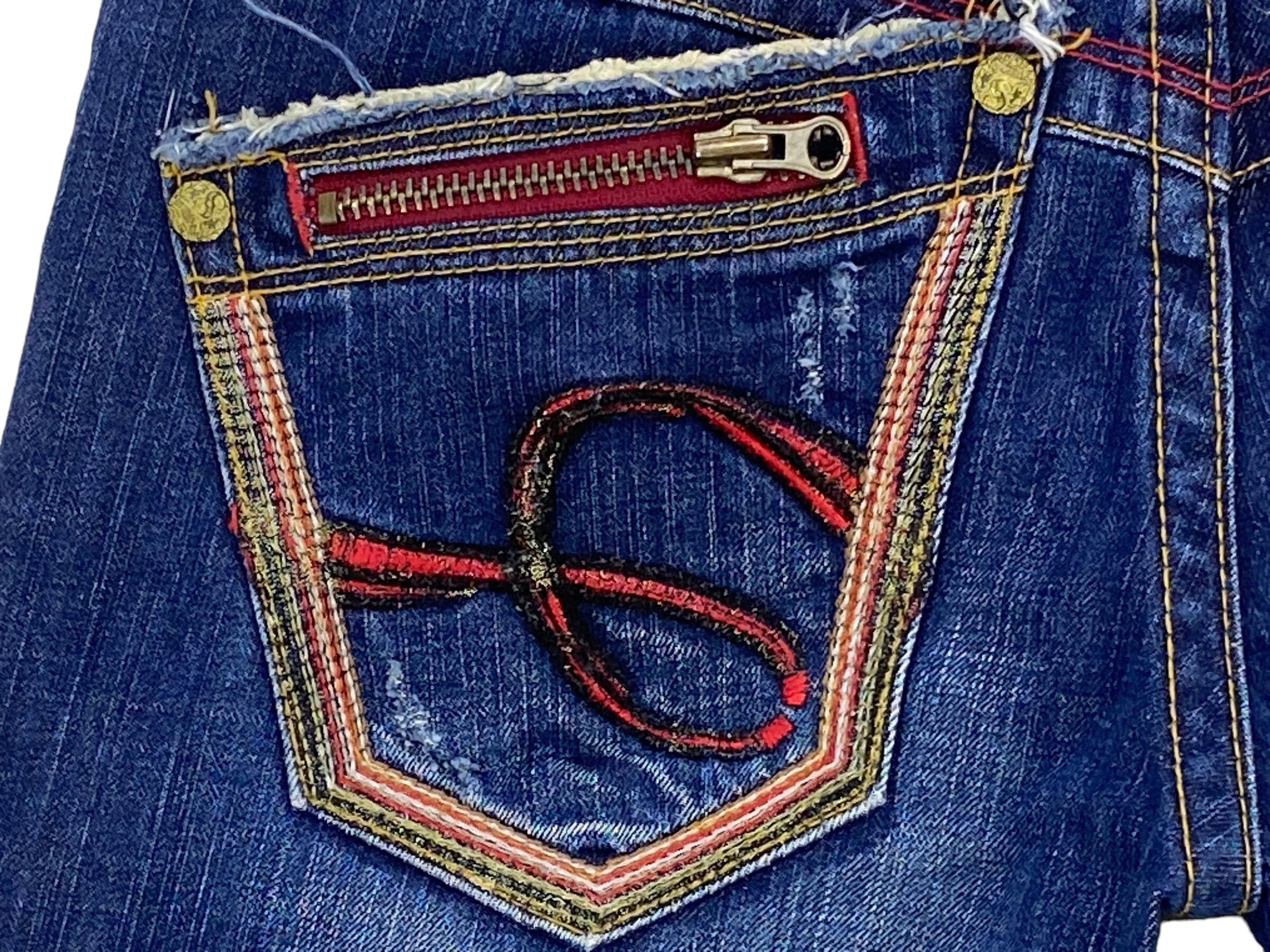 美品　STUDIO R.P 刺繍　ダメージ　ジーンズ　サイズ26 美品 STUDIO R.P 刺繍 ダメージ ジーンズ サイズ26
