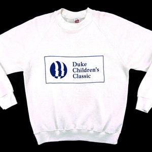 SOFFE Sweatshirt Mens Size M 80s 90s Duke Children&#39;s Classic Pullover Soffe Vintage Sweats USA Made