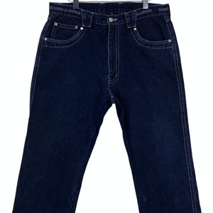 Hardy Amies Jeans Size 95 W36xL23.5 Hardy Amies Sport Denim Jeans Vintage Loose Baggy Ankle Pants Made in Japan