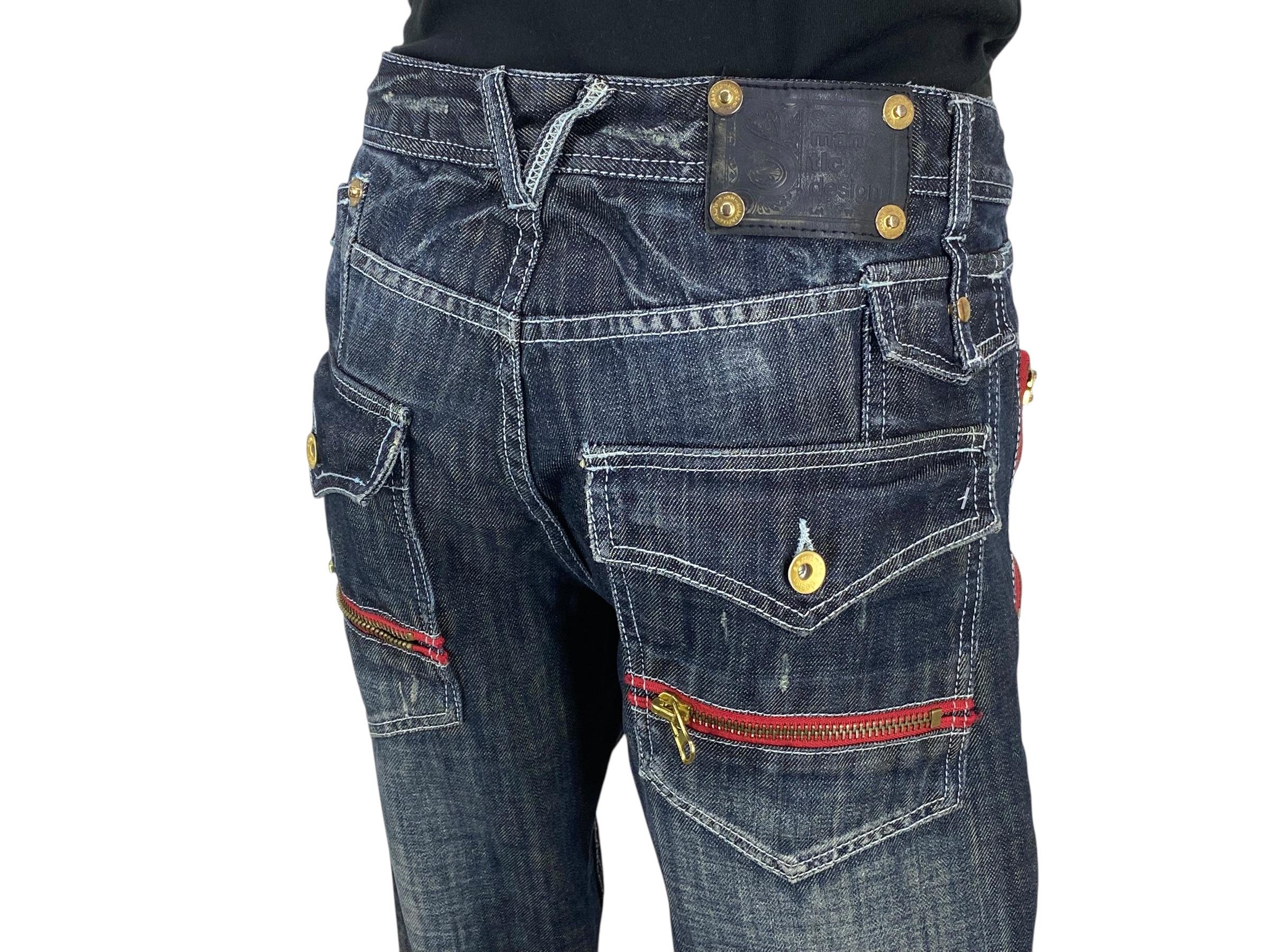 Semantic Design Flare Jeans | Y2K Japanese Denim, W30 - Etsy