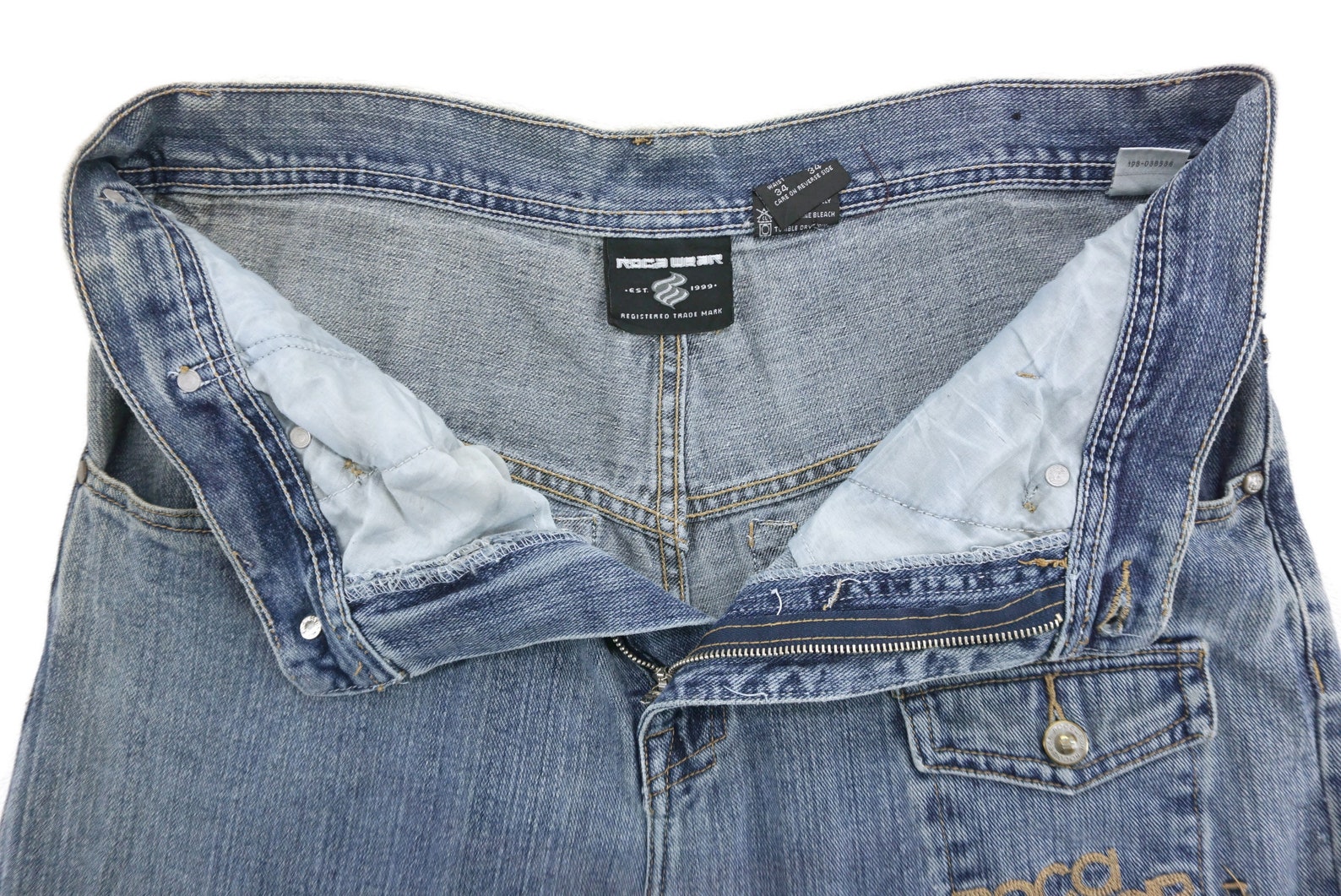 ROCAWEAR Jeans Size 34 W35xL33.25 Vintage Rocawear Denim Jeans | Etsy