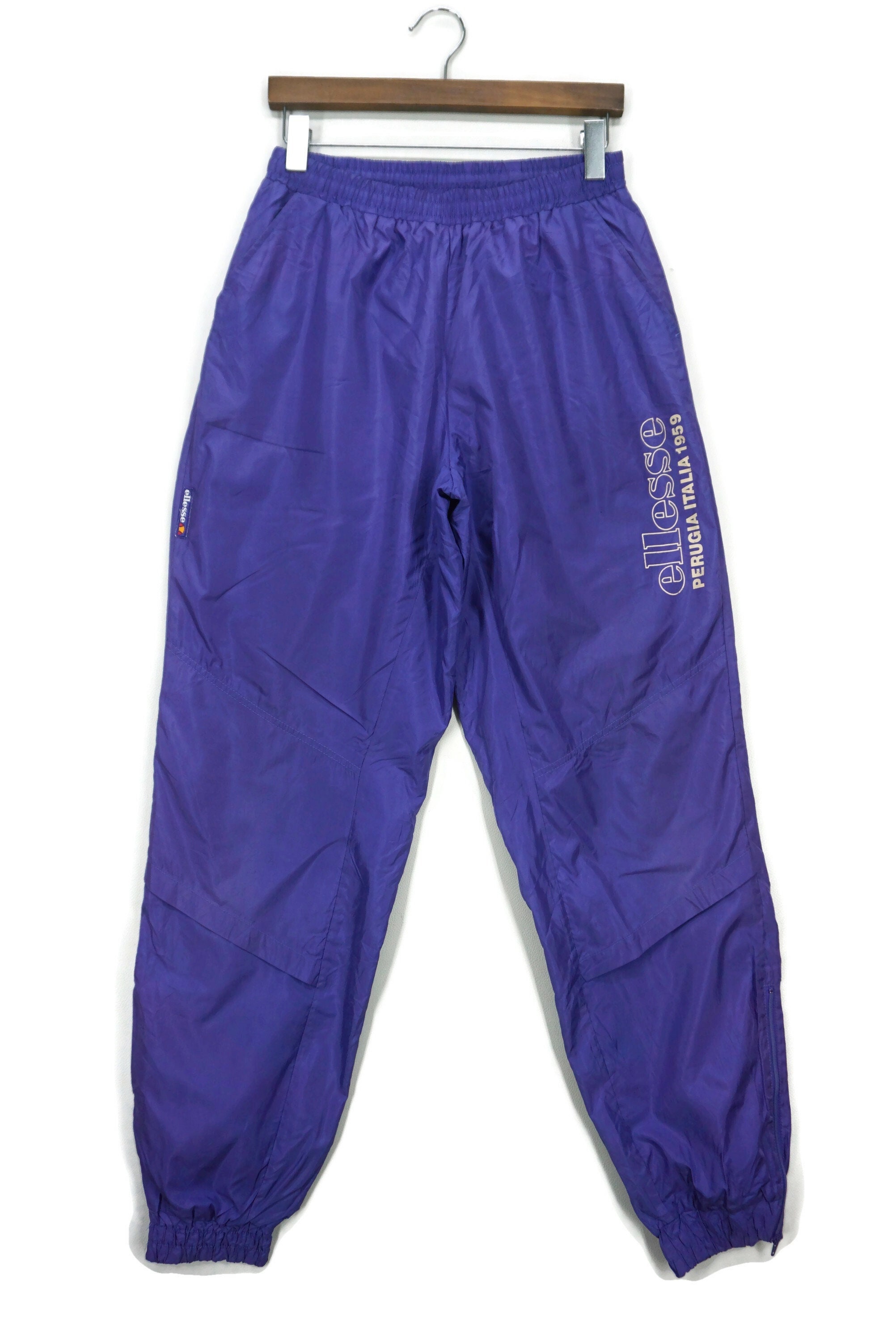 Ellesse Size L Windbreaker Track Bottom Pants Made by JASPO Japan