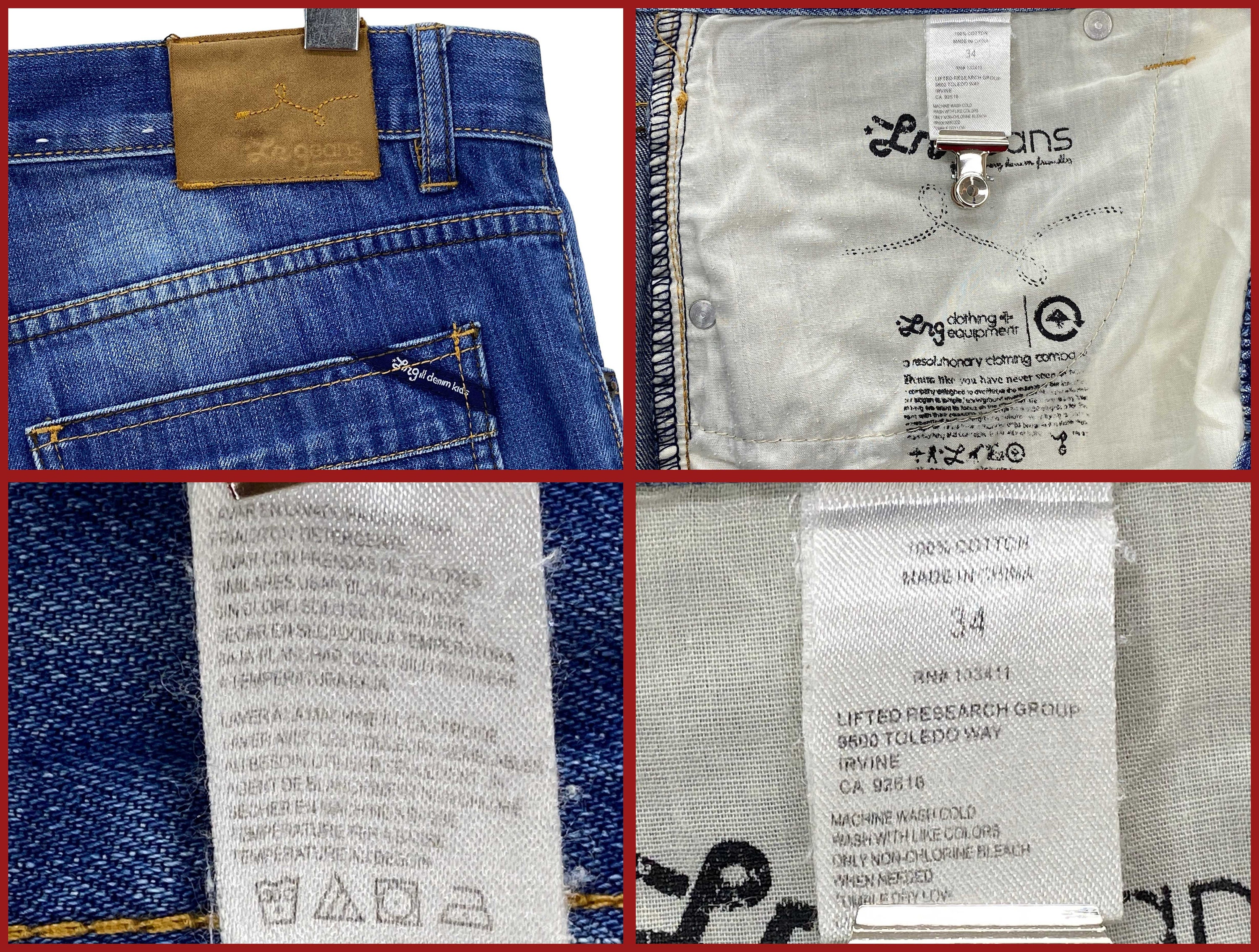 LRG Jeans Size 34 W34xl24.5 Lr Geans by LRG Baggy Denim