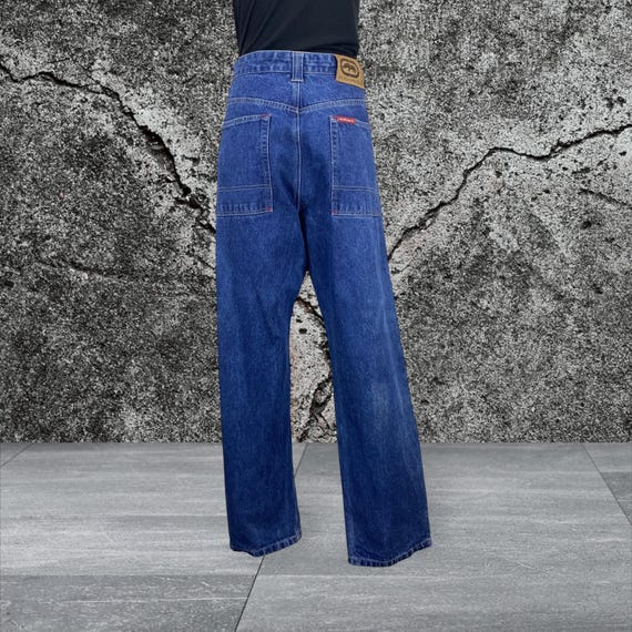 Vintage Ecko Unltd Jeans | 90s Baggy Denim, Red Logo (32
