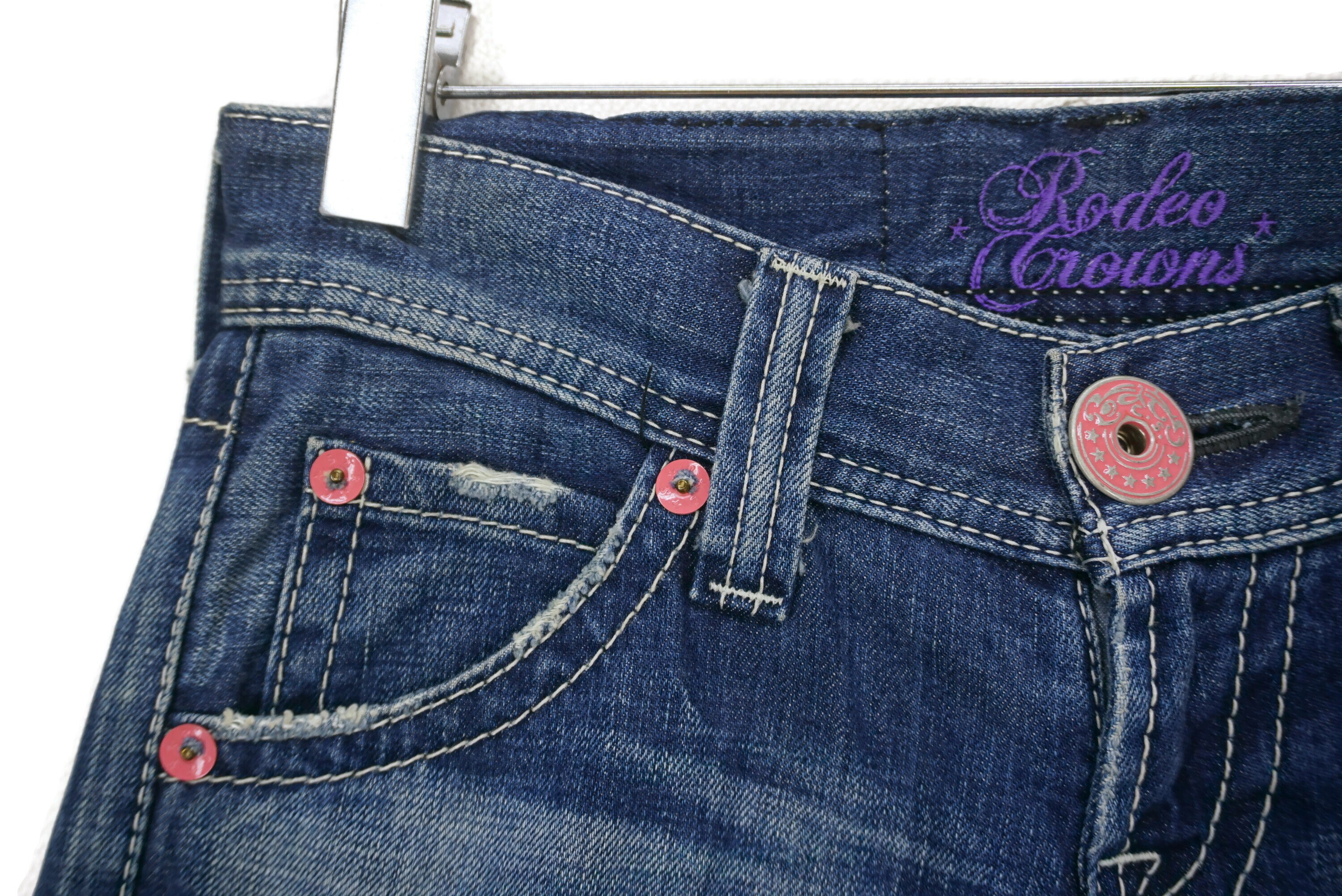 Rodeo Crowns Bootcut Jeans: Low Waist Flare, Made in Japan