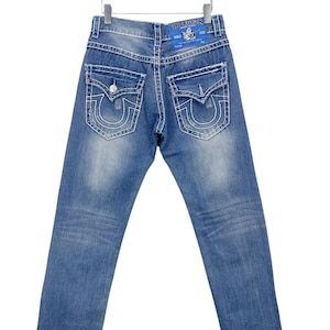 True Religion Ricky Super T Jeans - Size 32 W32 L32 - Vintage USA