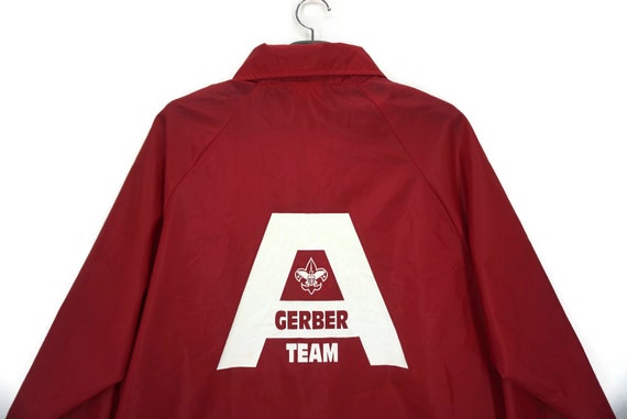 GERBER Team Windbreaker 90s Auburn Coach Jacket M… - image 1