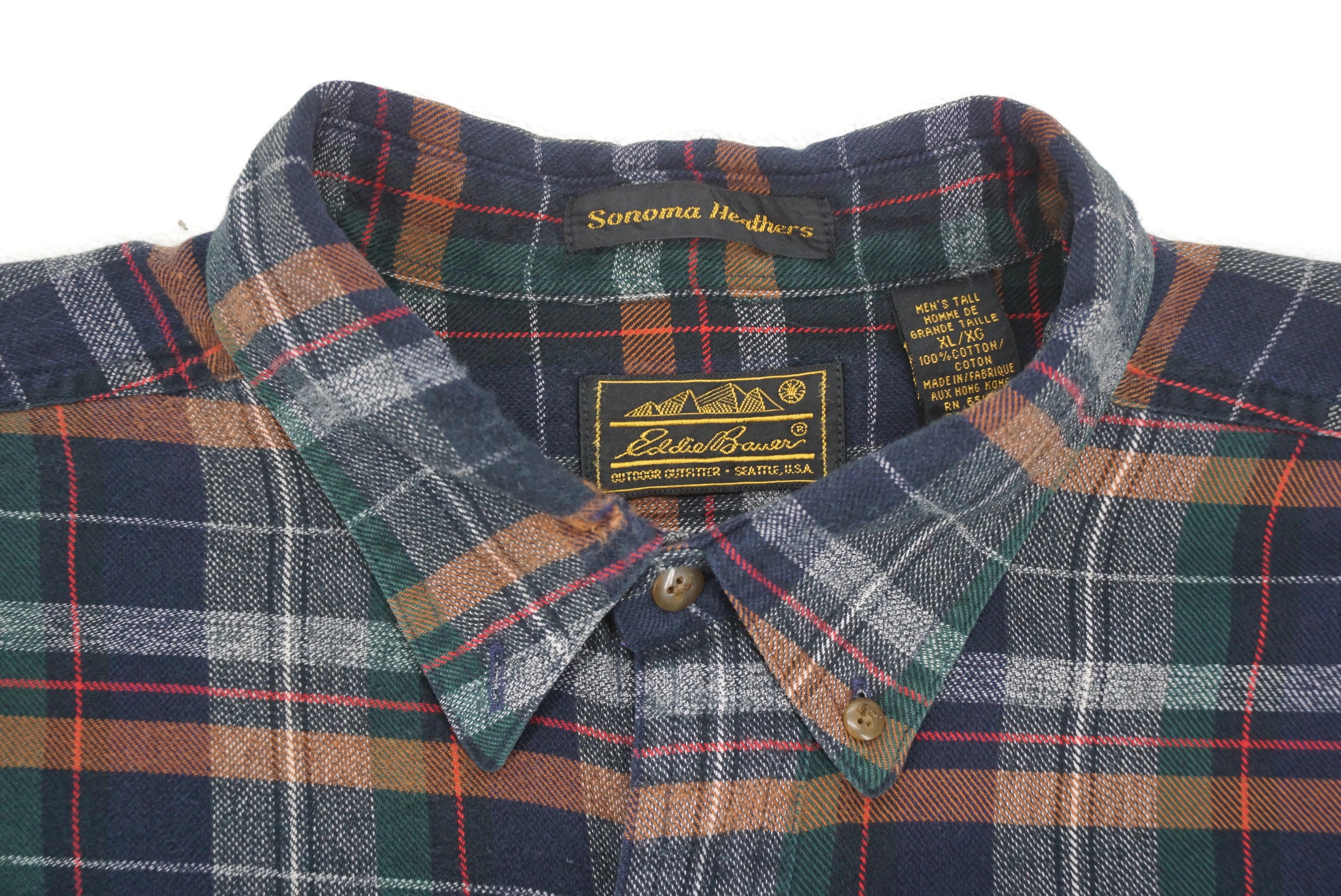 Eddie Bauer Shirt Mens Size XL Vintage Eddie Bauer Black