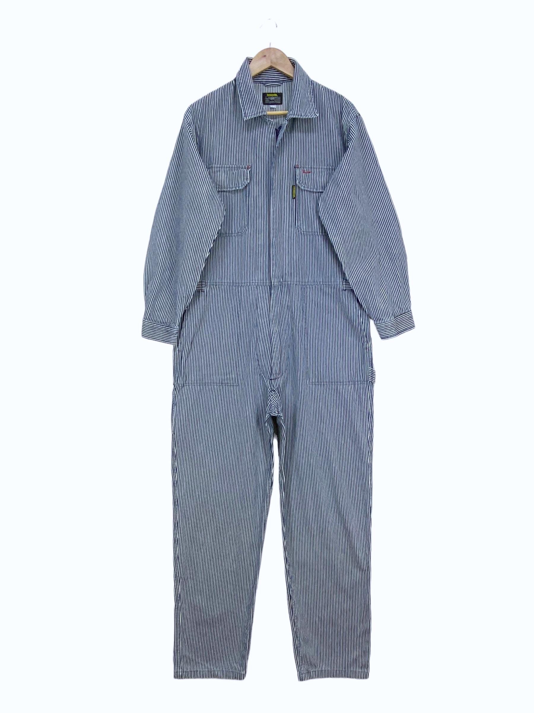 ジャケット・アウター Porter Classic HICKORY STRIPE COVERALLS Porter Classic】 STEINBECK HICKORY STRIPE COVERALLS PC-003