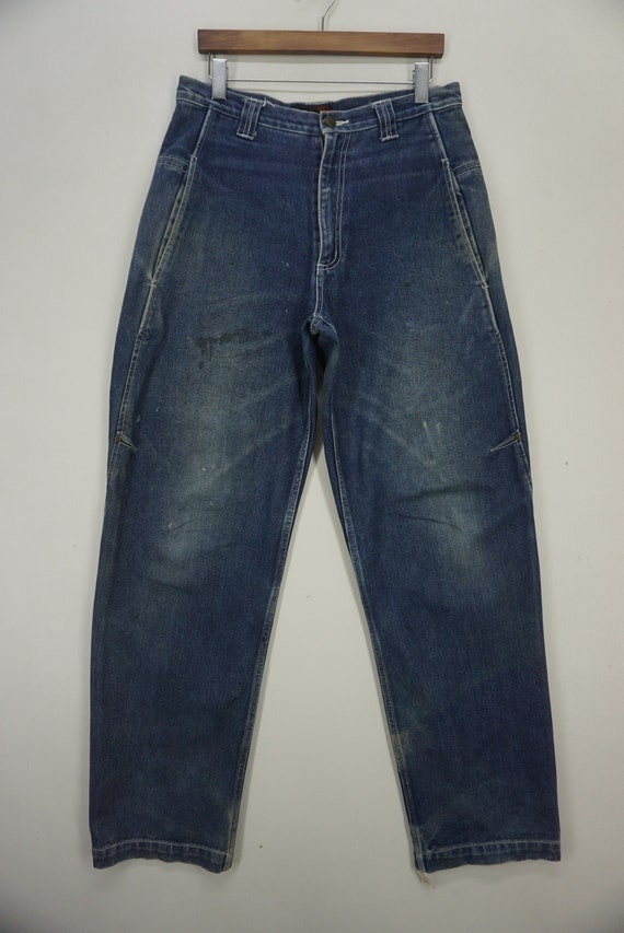 Buy Vans Jeans Size 32 W32xl33.5 Vintage Vans Baggy Denim Jeans