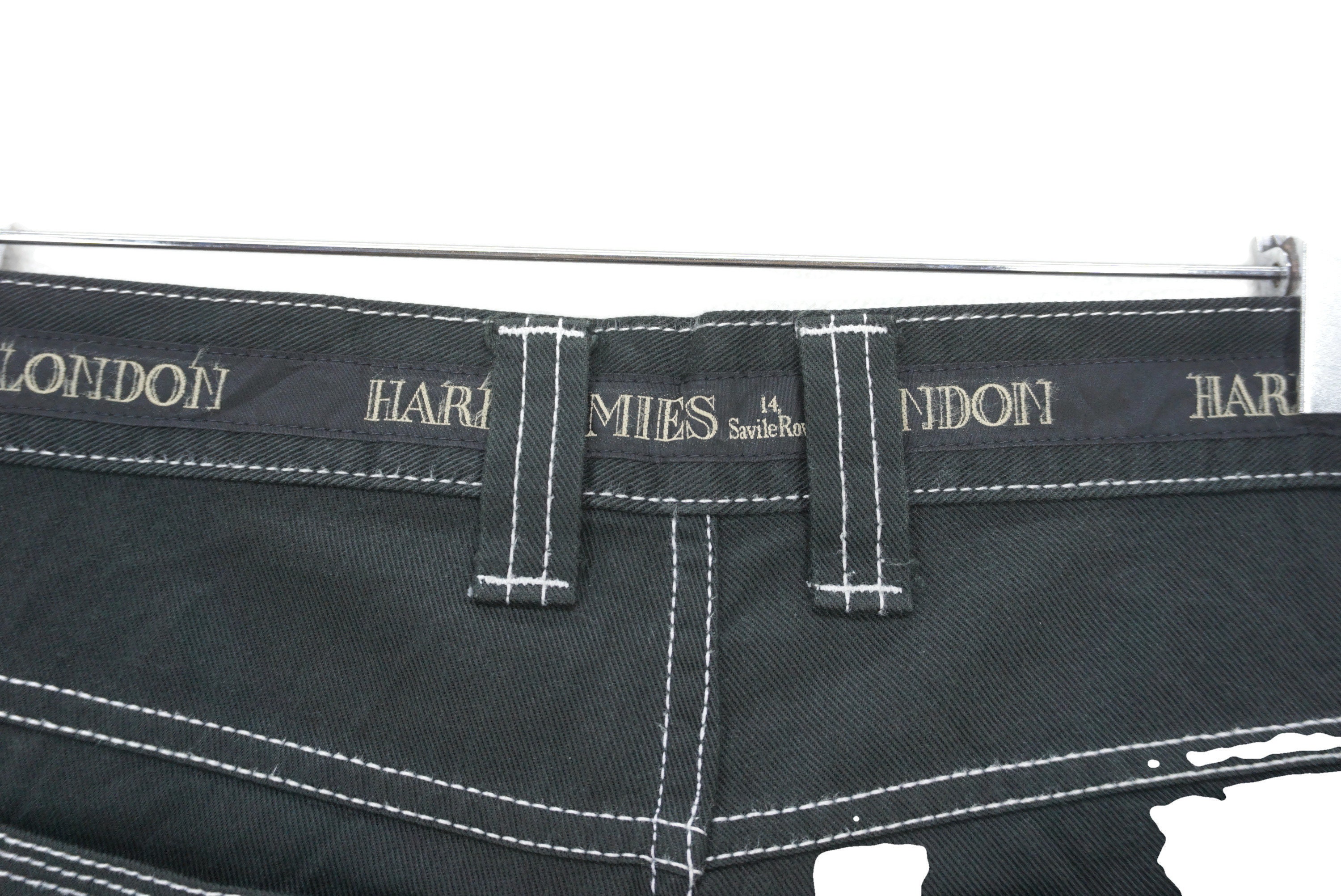 Vintage Hardy Amies Jeans, Embroidered Tapered Ankle Pants, Made
