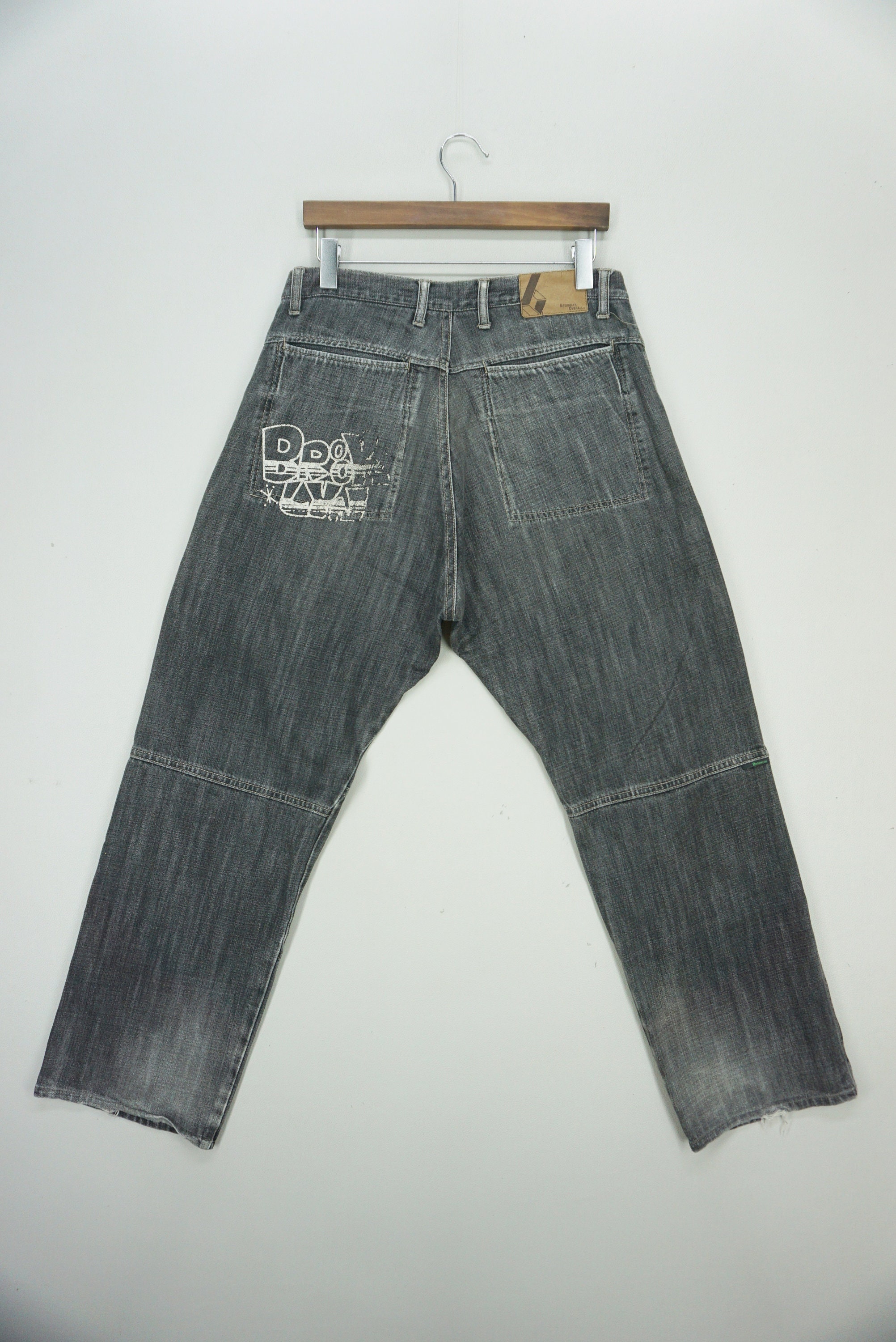 Brooklyn Overall Jeans Size L W33xl30.5 Brooklyn Overall
