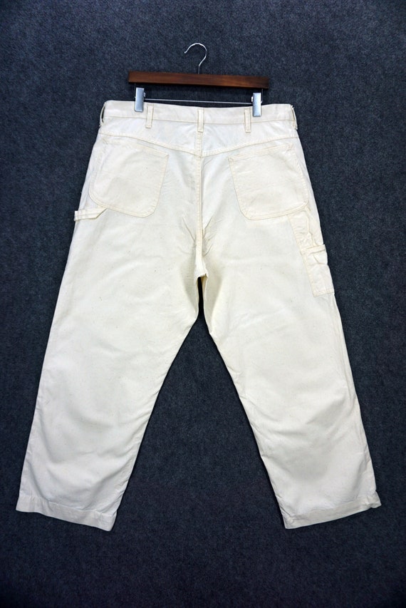Big Mac Pants Size 40 W40xL29 Vintage Big Mac Carpenter Pants Vintage Hickory Workwear Dungarees Tapered Pants Made in USA