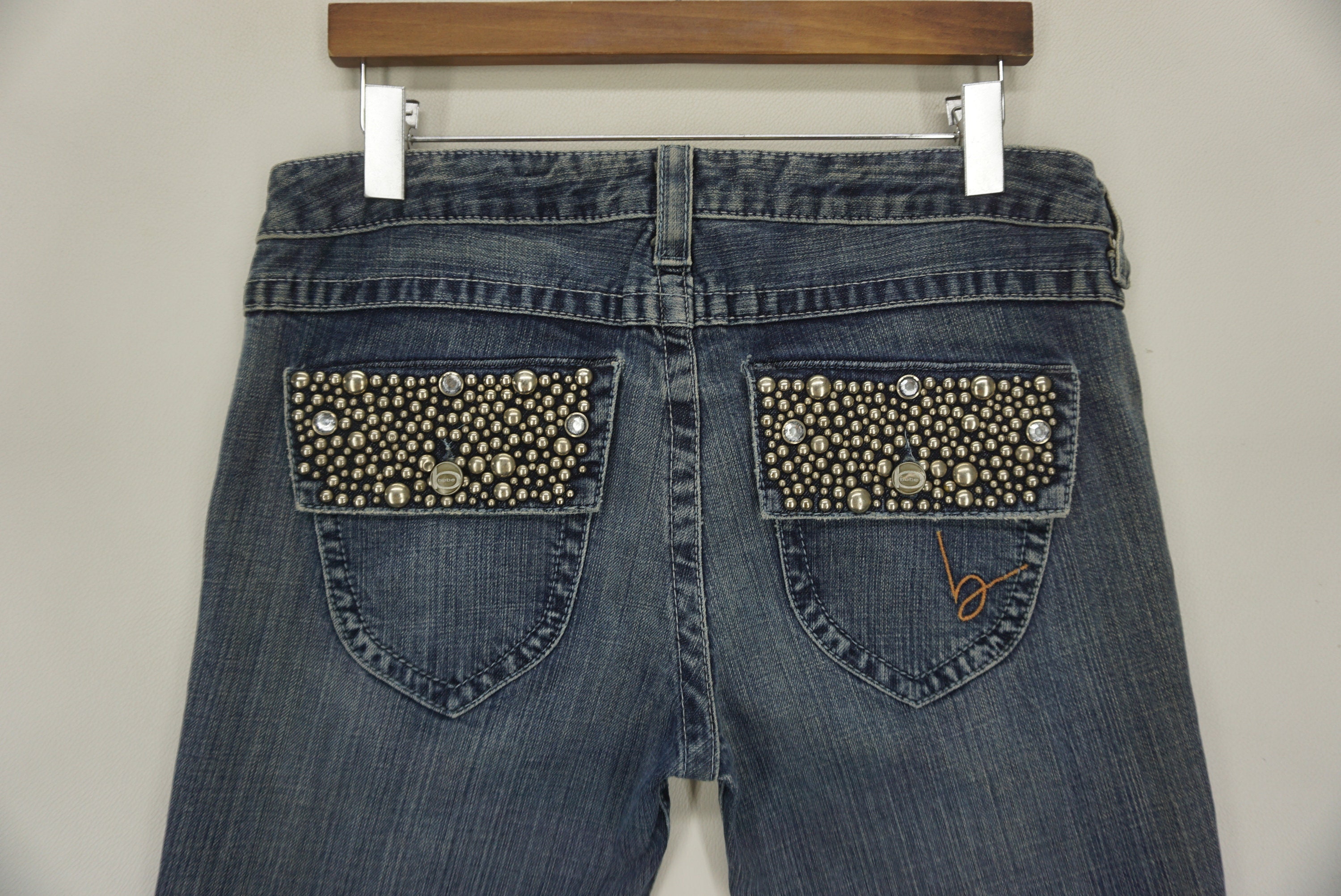 BEBE Jeans Size 31 W36xl34.5 Bebe Bootcut Denim Jeans Bebe BEBE Jeans Size 31 W36xl34.5 Bebe Bootcut Denim Jeans Bebe